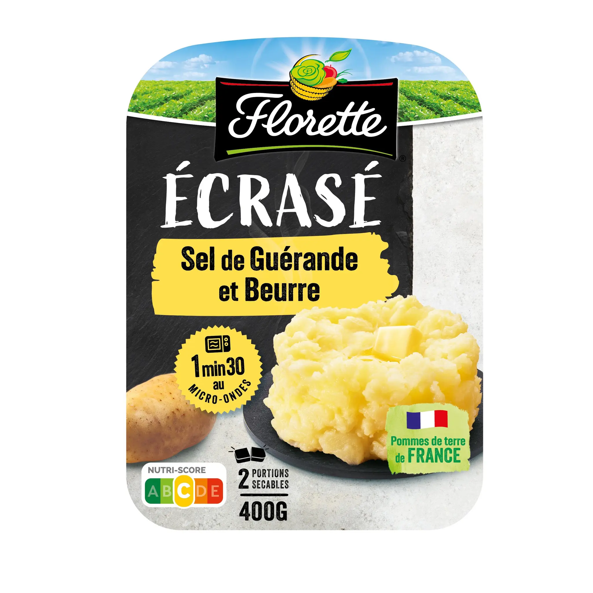 FLORETTE Écrasé de pommes de terre au beurre et sel de guérande