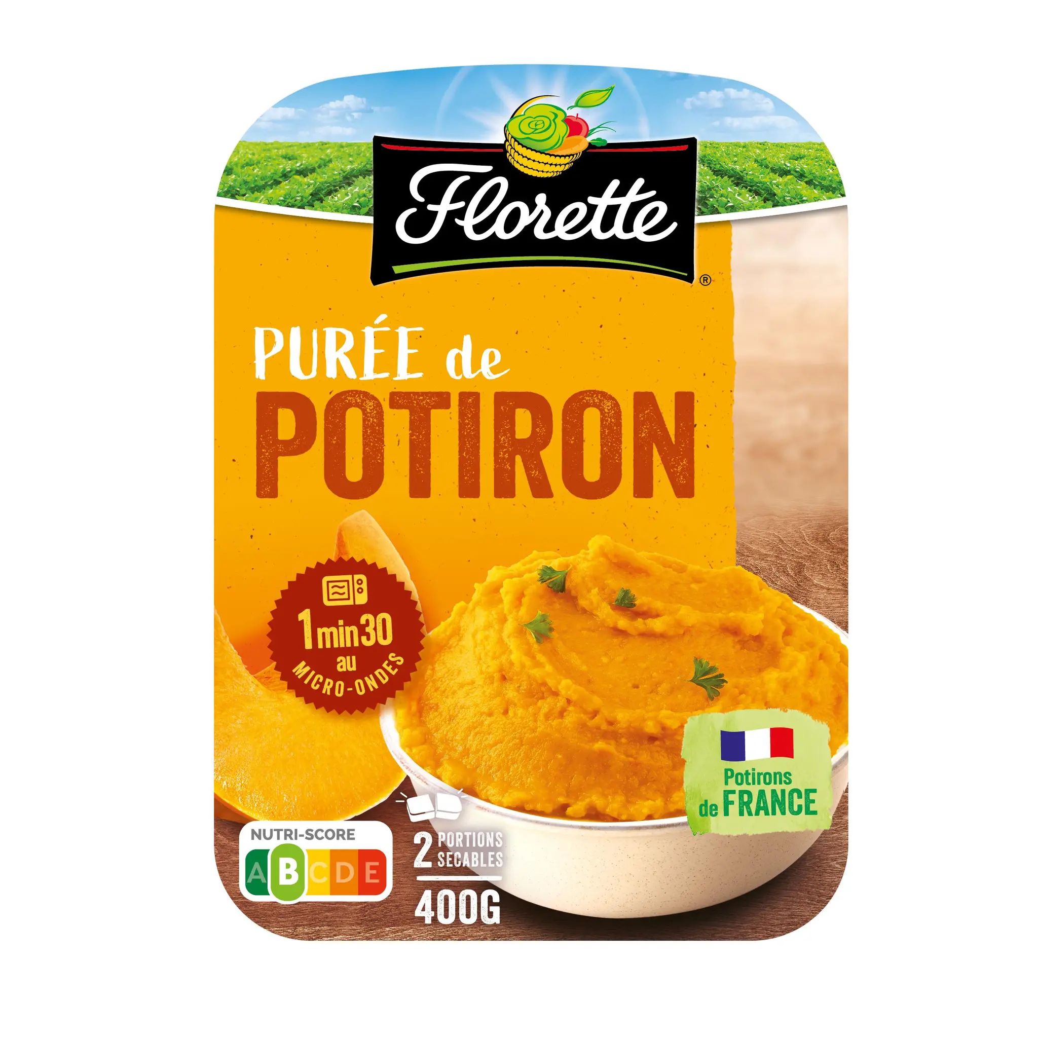 FLORETTE Purée de saison potiron de Bretagne