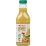 AUCHAN Pur jus d'orange pressé avec pulpe