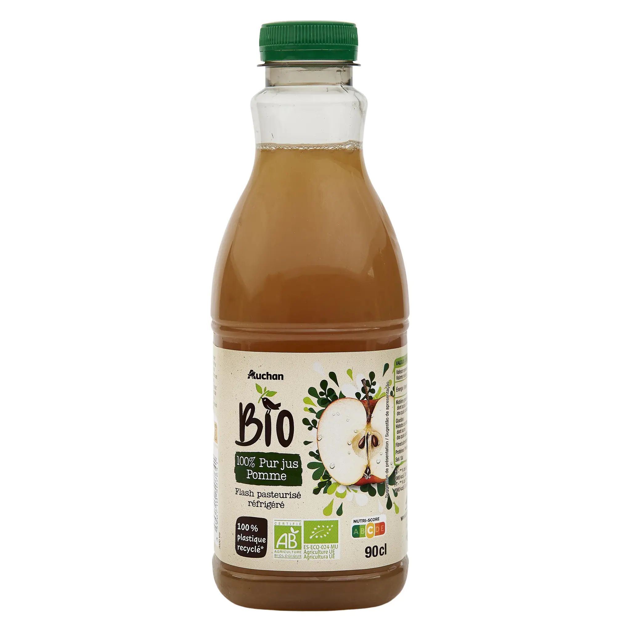 AUCHAN BIO Pur jus de pomme