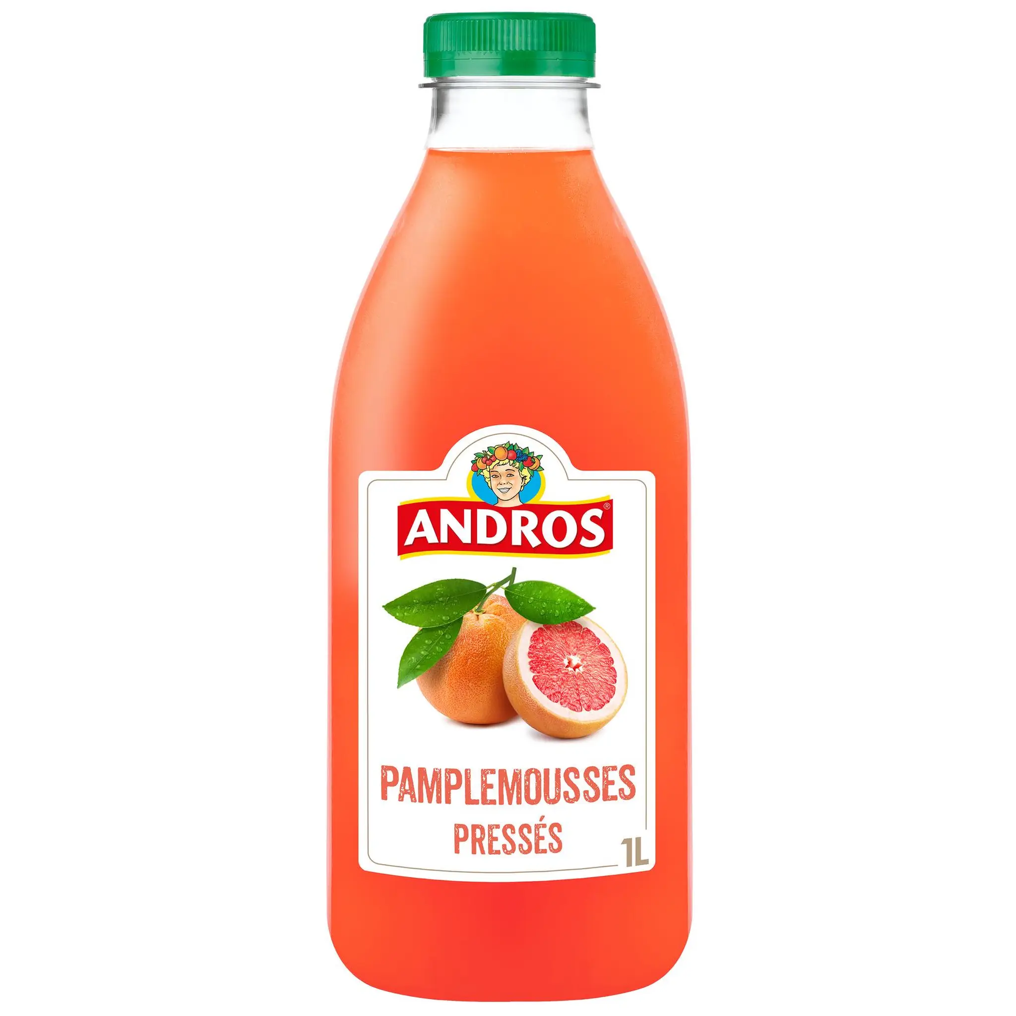 ANDROS Pur jus de pamplemousses roses pressés