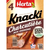 HERTA Saucisses charcutières l'originale sans nitrites