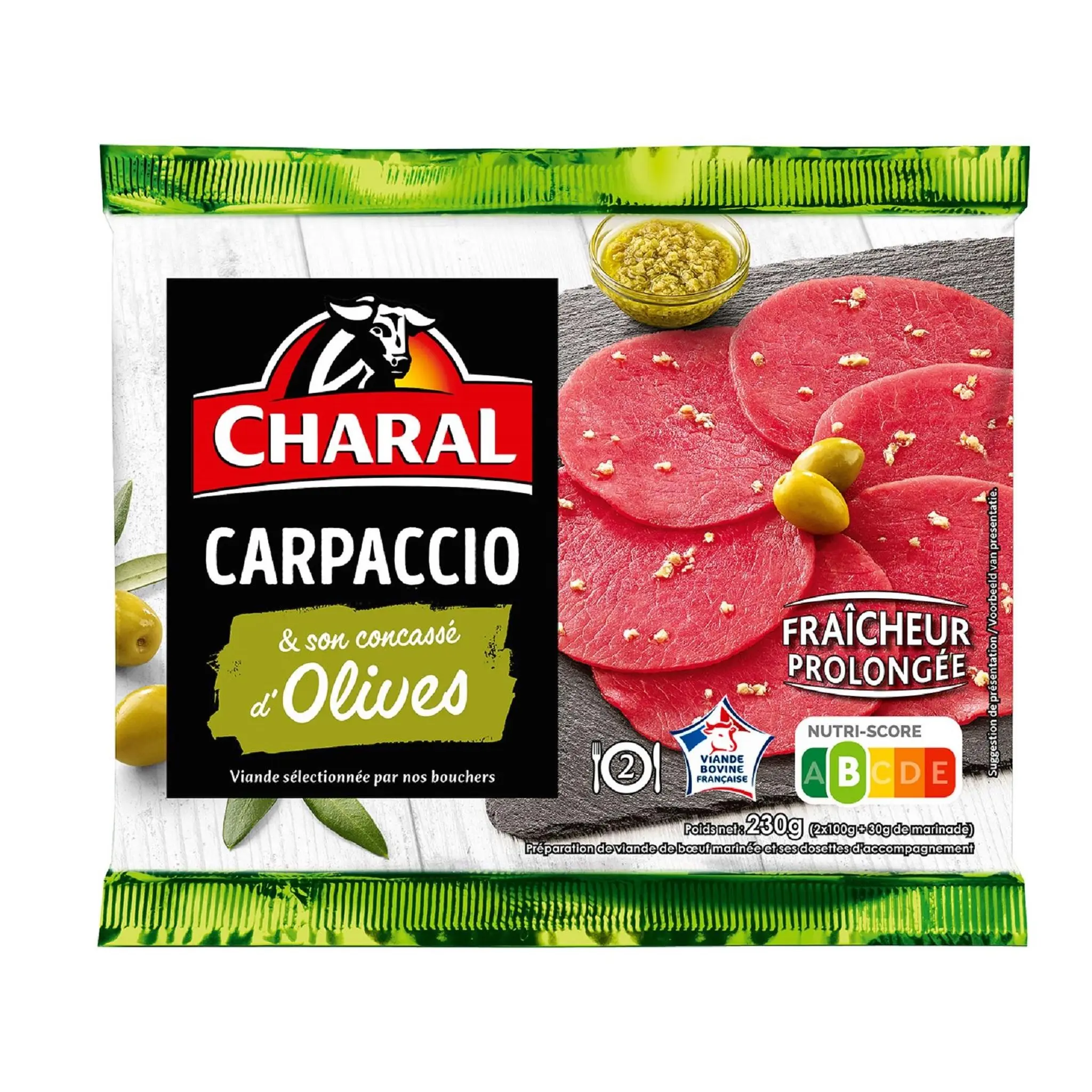 CHARAL Carpaccio boeuf olive