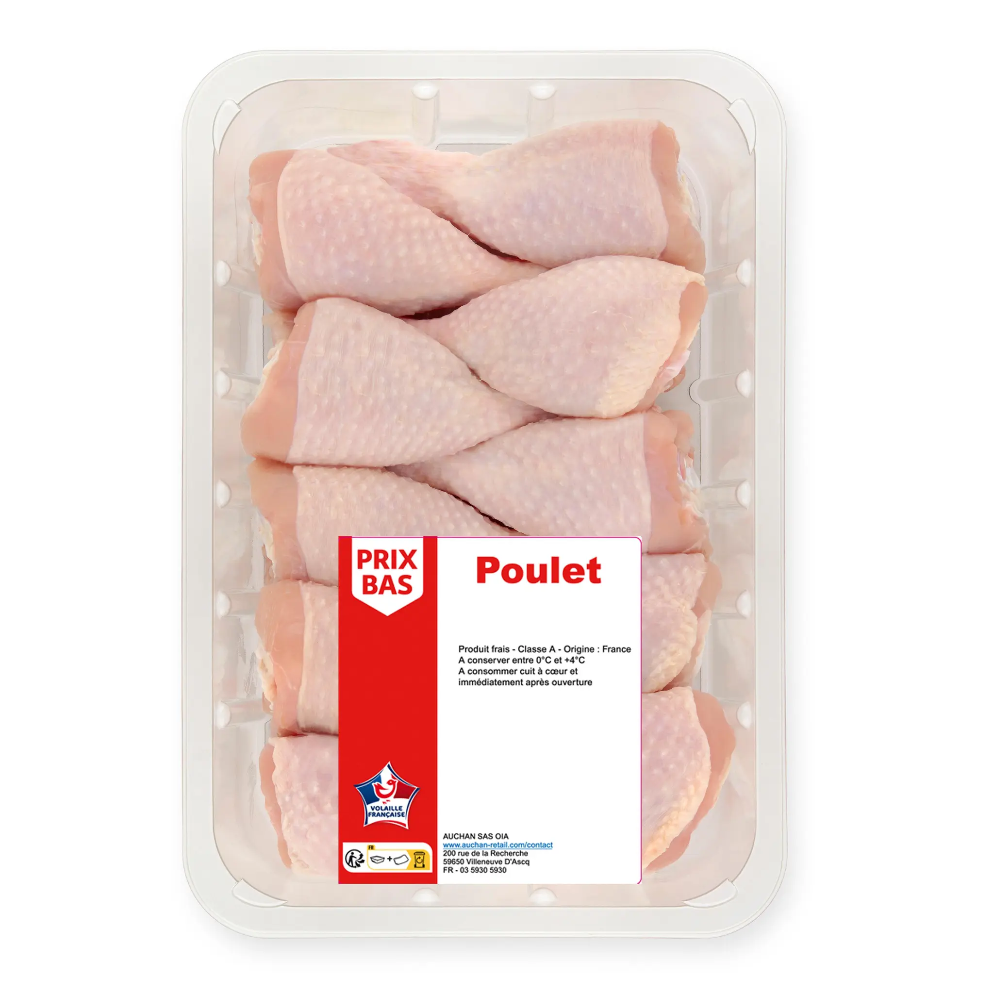PRIX BAS Pilons de poulet blanc