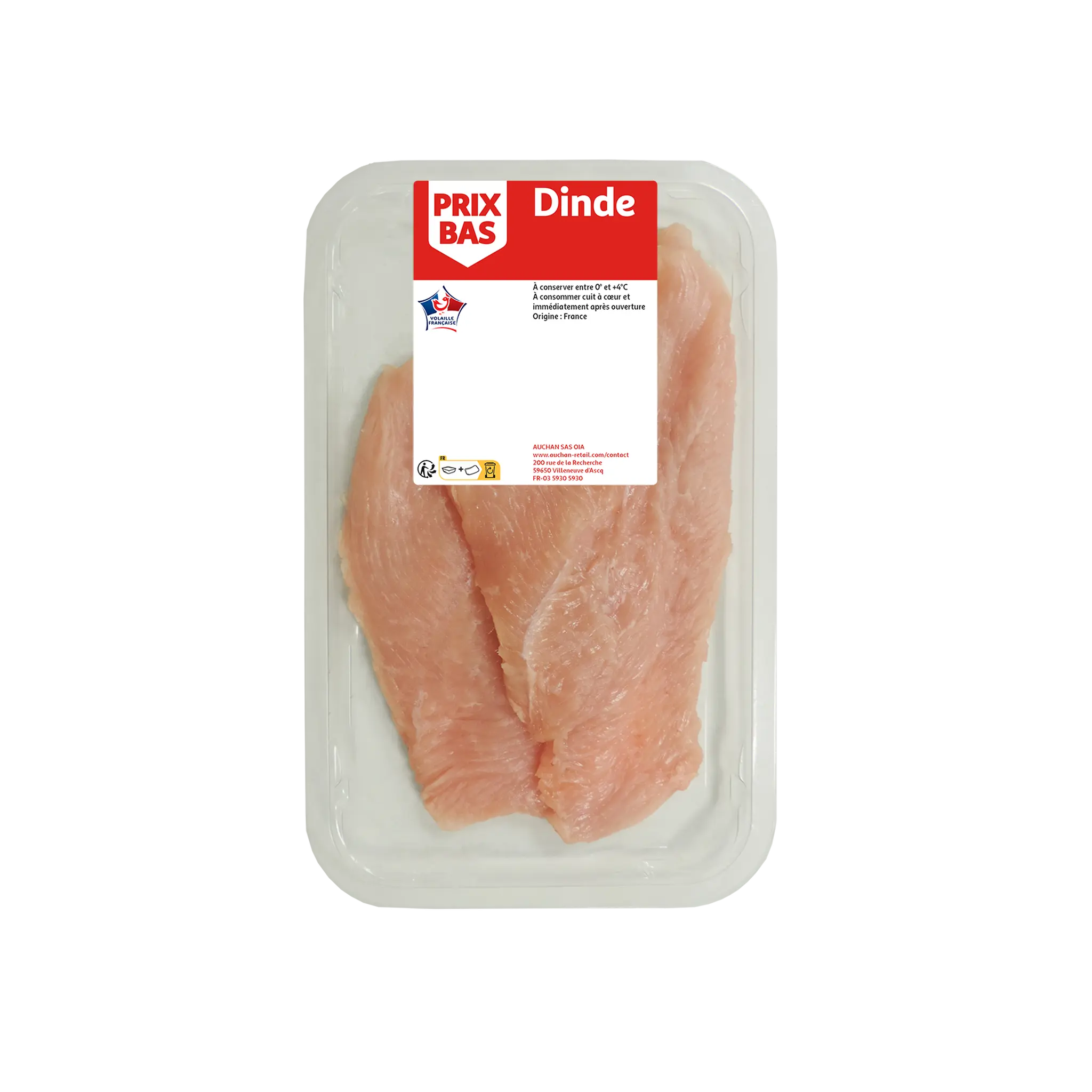 PRIX BAS Escalopes de dinde
