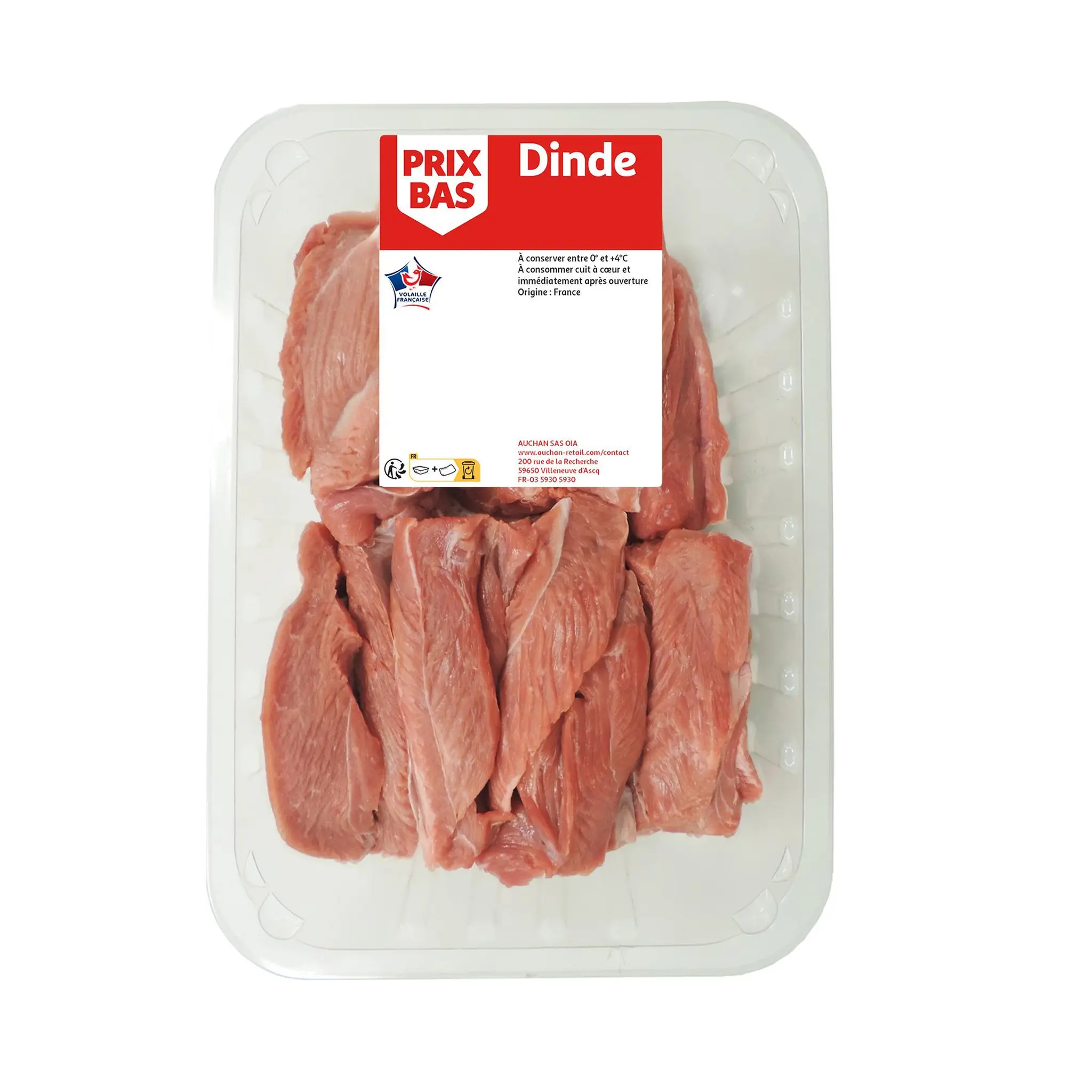 PRIX BAS Sauté de dinde sans os
