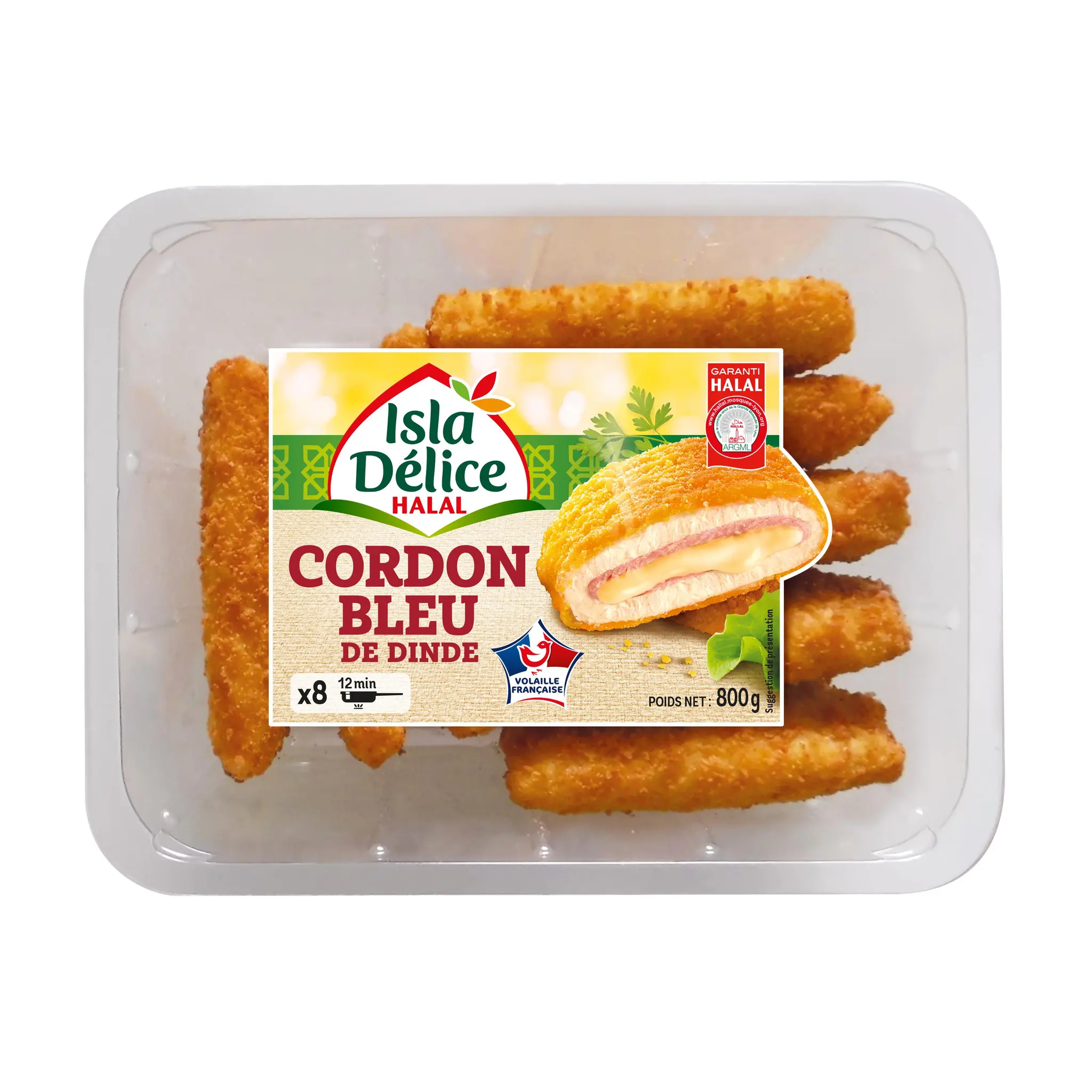 ISLA DELICE Cordon bleu de dinde halal