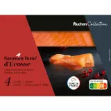AUCHAN COLLECTION CULTIVONS LE BON Saumon fumé d'Ecosse au bois de hêtre