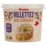 AUCHAN Rillettes au crabe