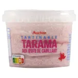 AUCHAN Tartinables tarama aux œufs de cabillaud