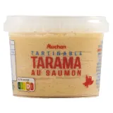 AUCHAN Tarama au saumon fumé tartinables