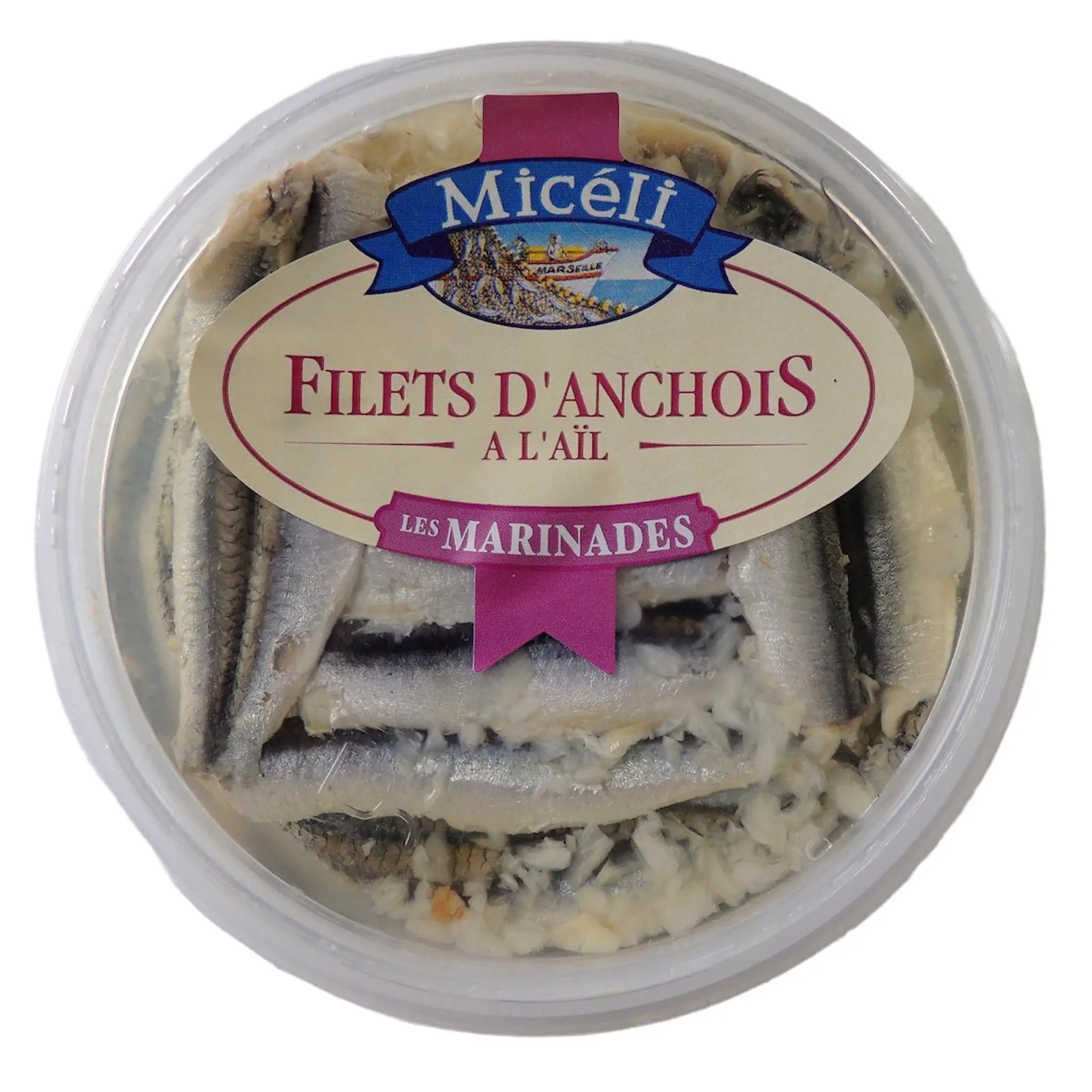 MICELI Filets d'anchois marinés à l'ail