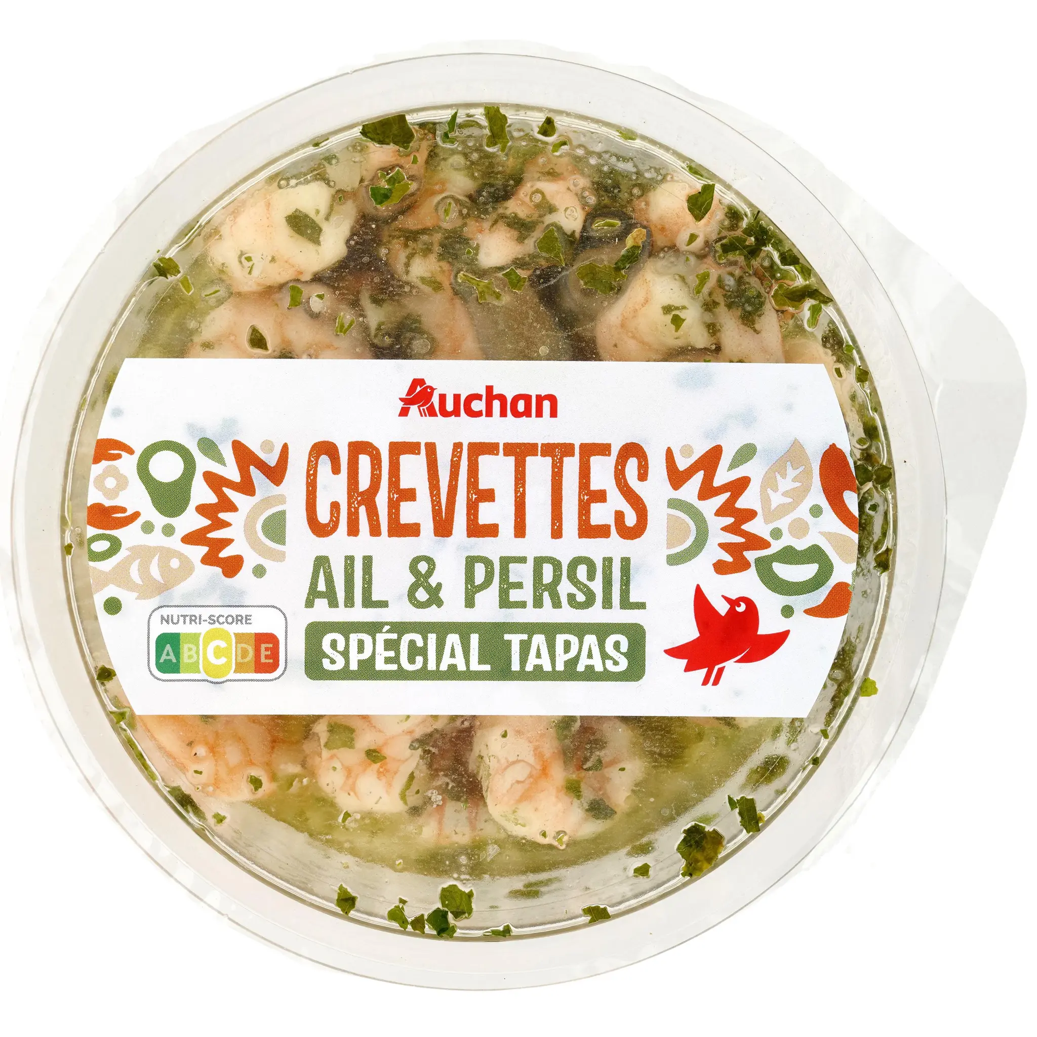AUCHAN Crevettes ail et persil spécial tapas