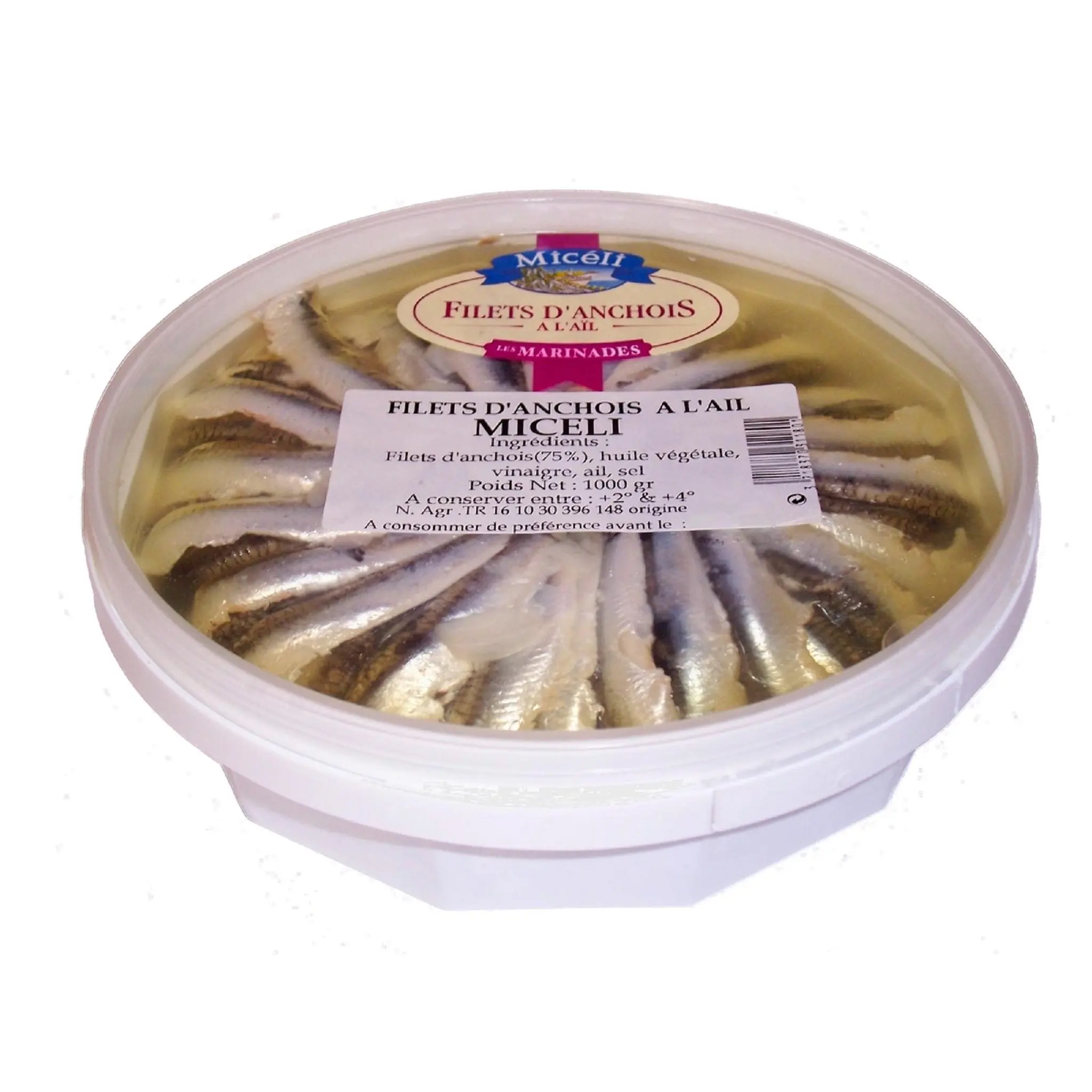 MICELI Filets d'anchois à l'ail