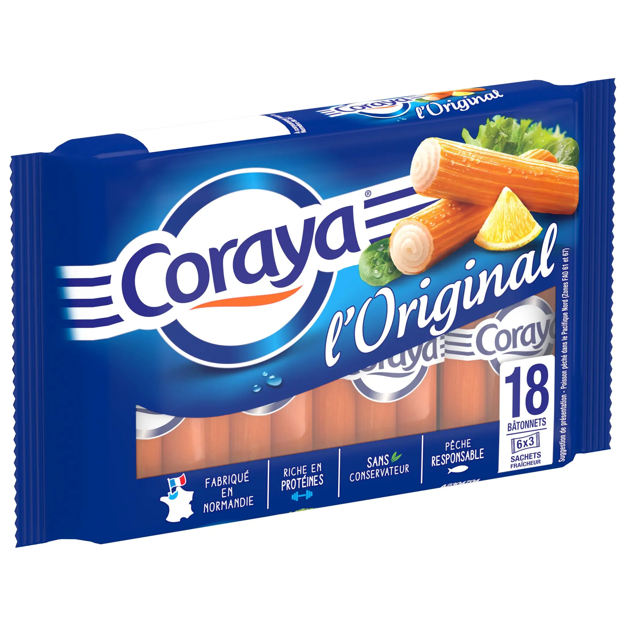 CORAYA Bâtonnets de surimi l'original