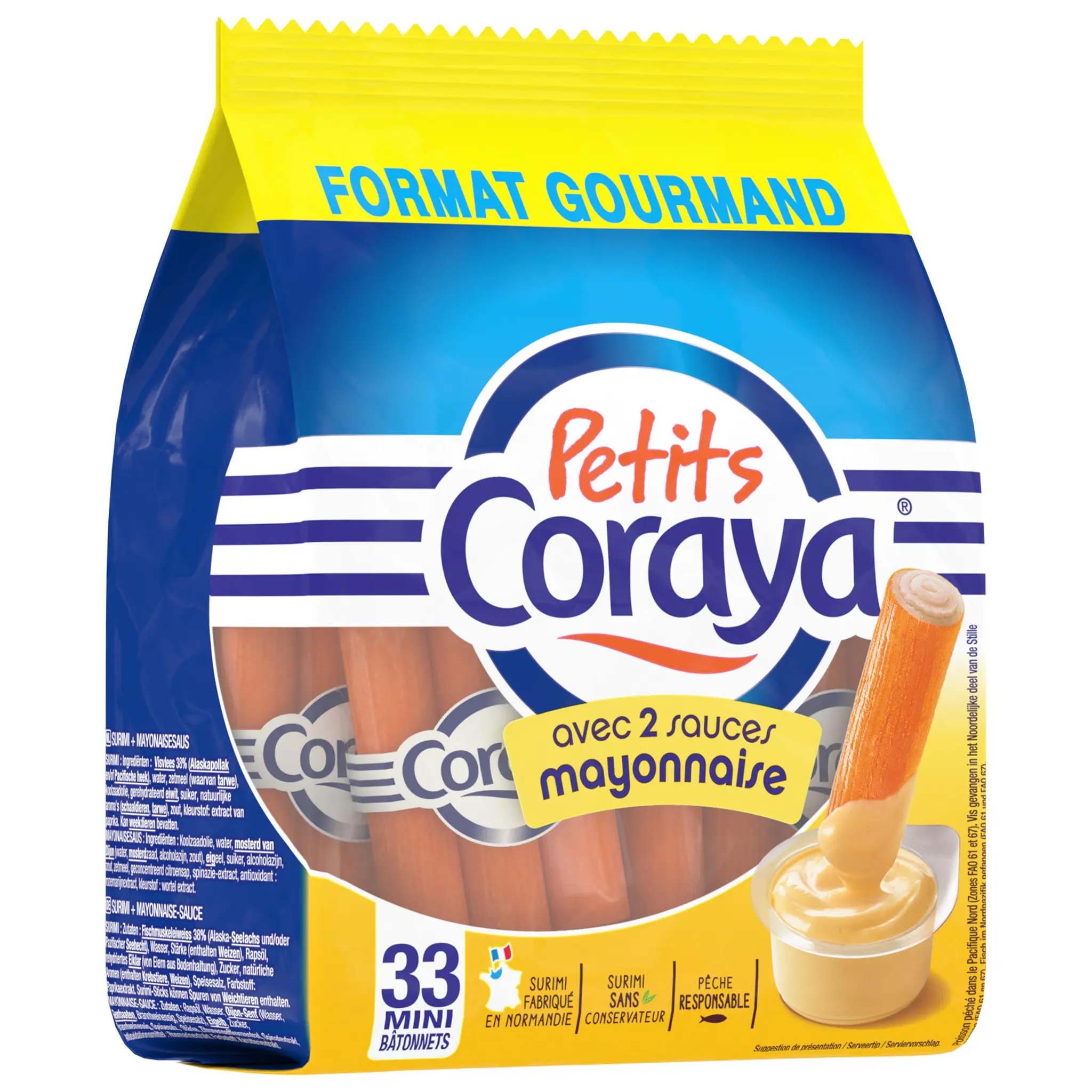 CORAYA Mini-bâtonnets avec 2 sauces mayonnaise