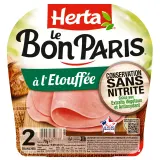 HERTA Le Bon Paris Jambon cuit à l'étouffée sans nitrite