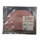 AUCHAN LE CHARCUTIER Jambon cuit au torchon réduit en sel