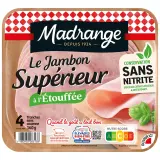 MADRANGE Jambon supérieur cuit à l'étouffée sans nitrite