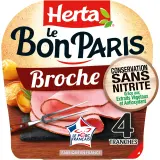HERTA Le Bon Paris Jambon cuit à la broche sans nitrite
