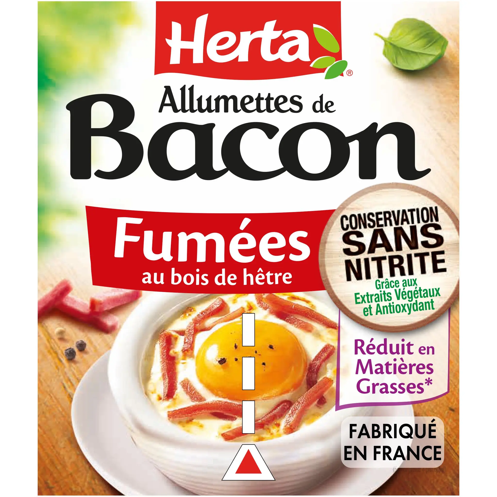 HERTA Allumettes bacon fumées sans nitrite