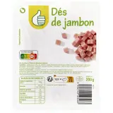 POUCE Dès de jambon cuit découennés et dégraissés