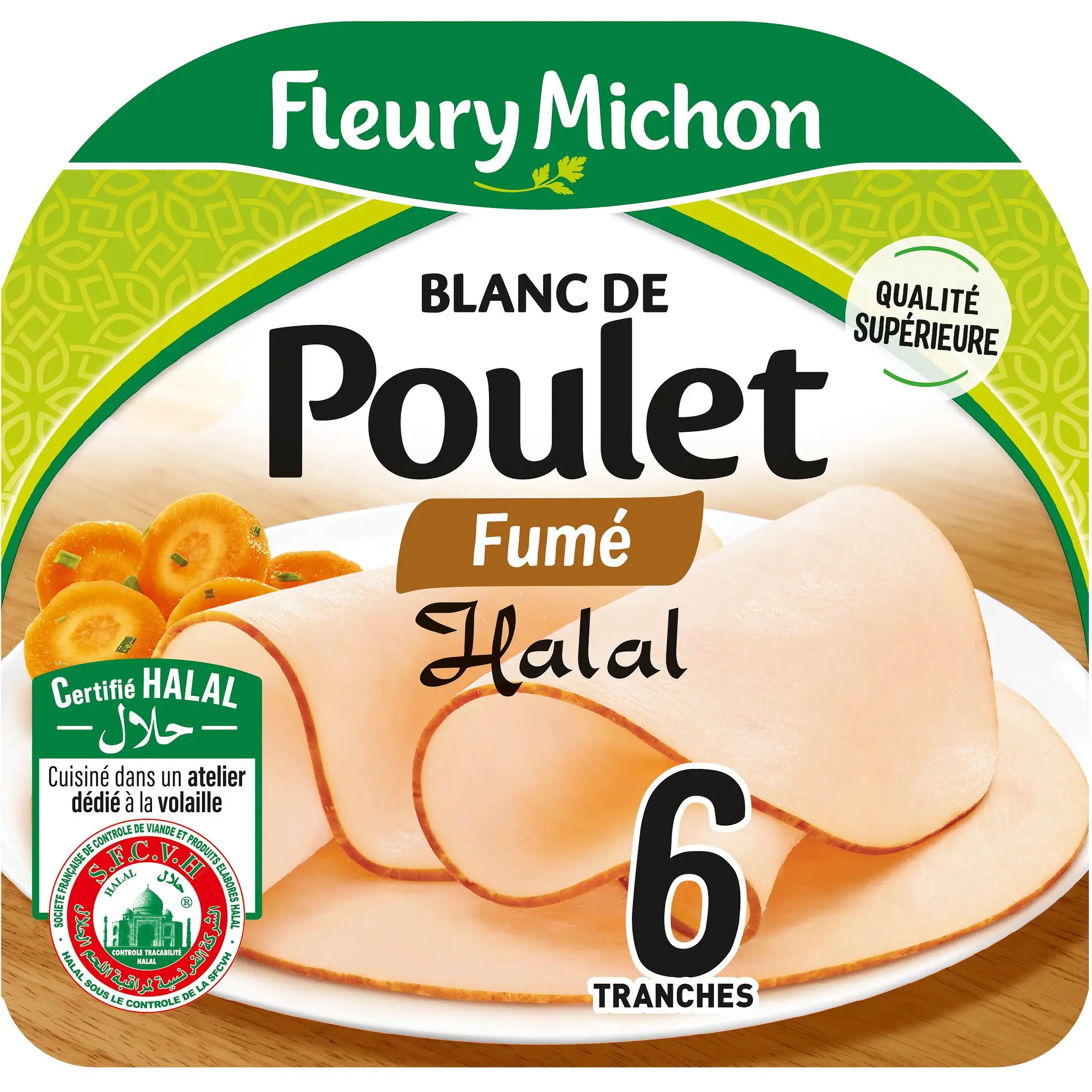 FLEURY MICHON Blanc de poulet fumé halal