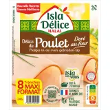 ISLA DELICE Délice de poulet et dinde halal doré au four