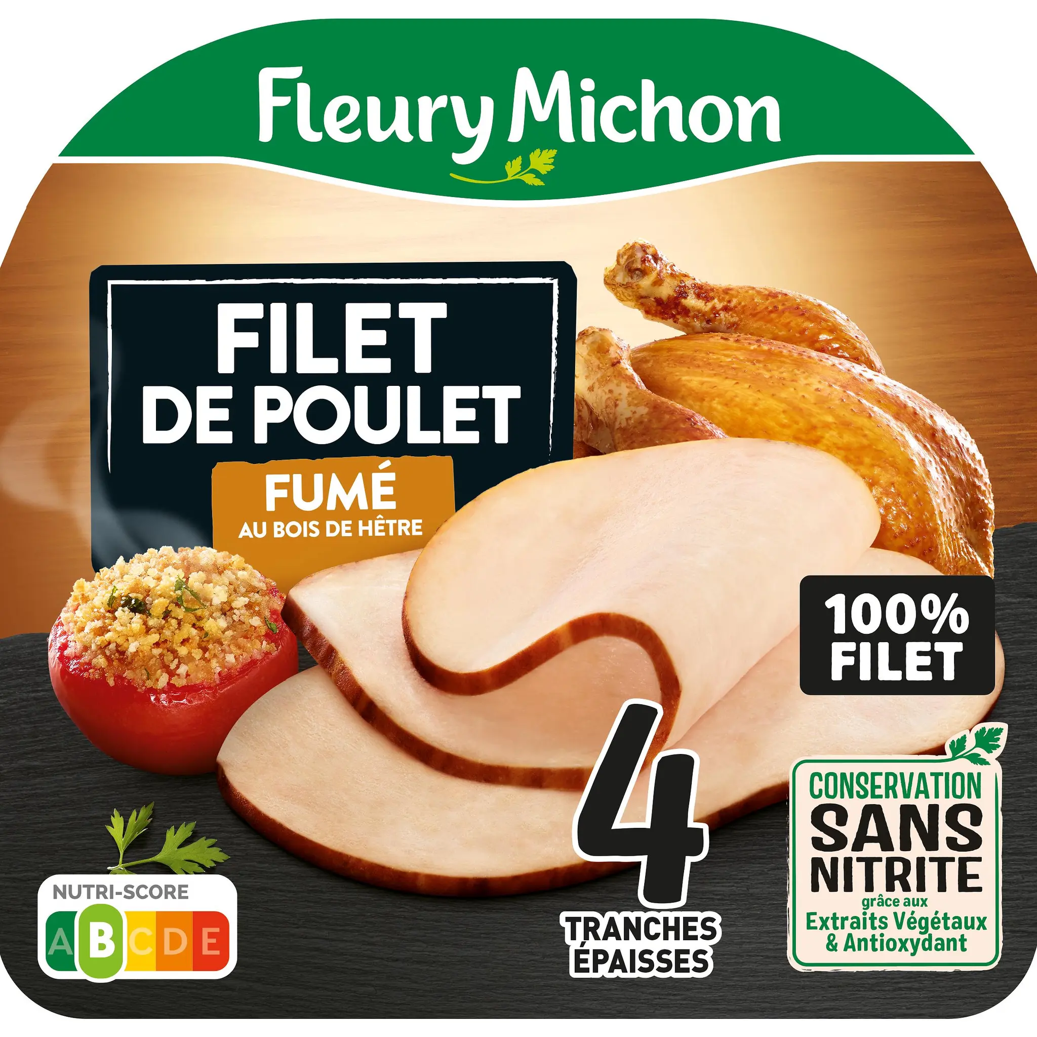 FLEURY MICHON Filet de poulet fumé