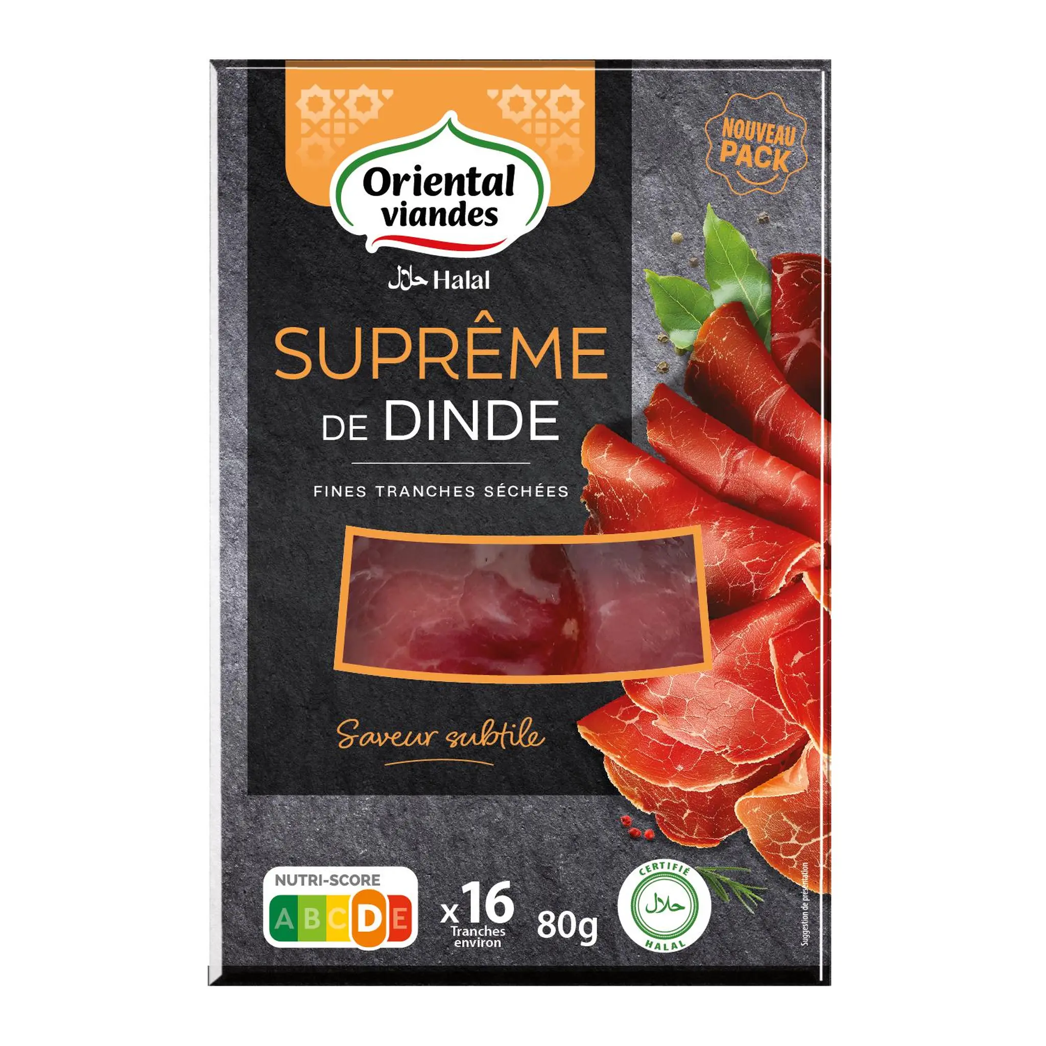 ORIENTAL VIANDES Suprême de dinde séchée halal