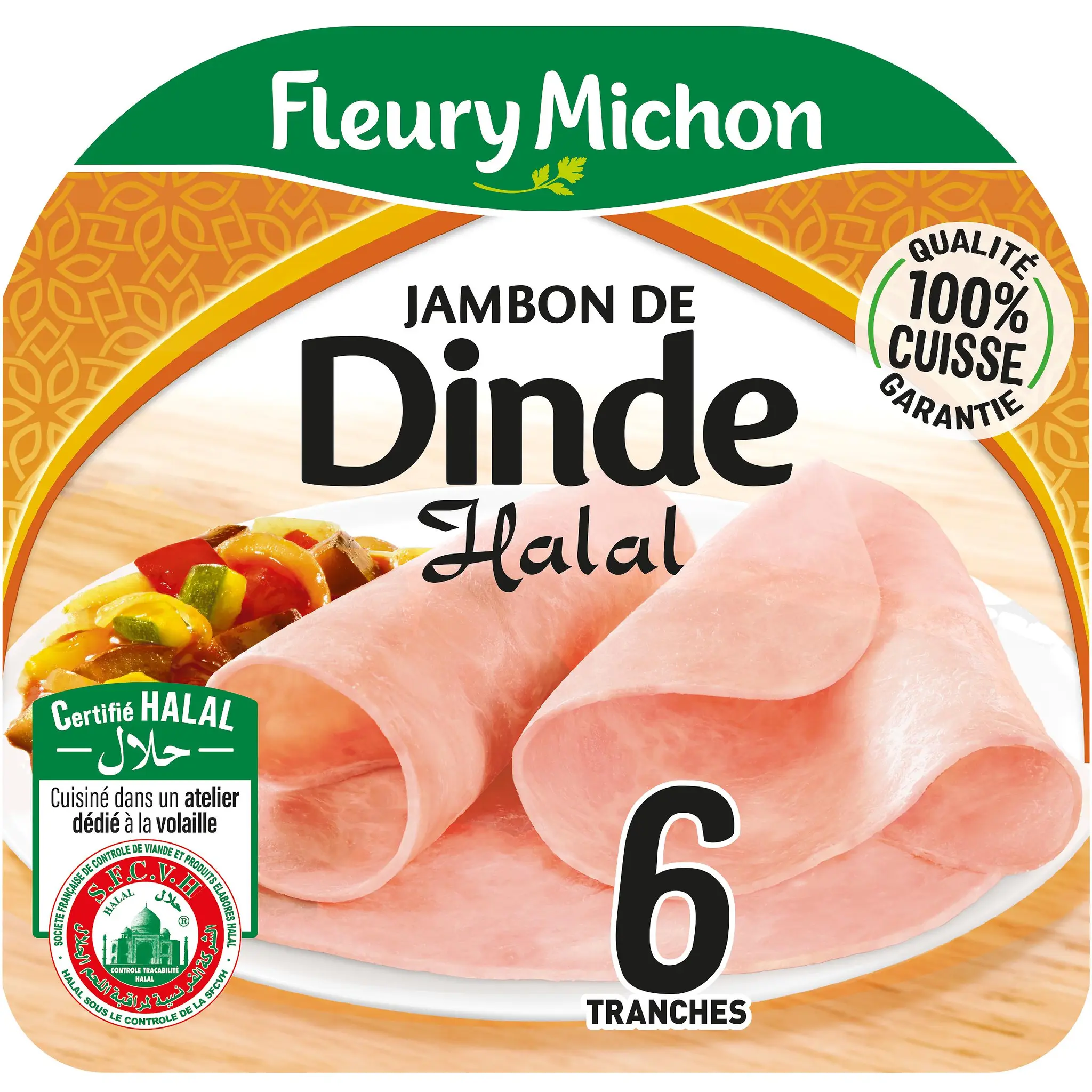FLEURY MICHON Jambon de dinde halal