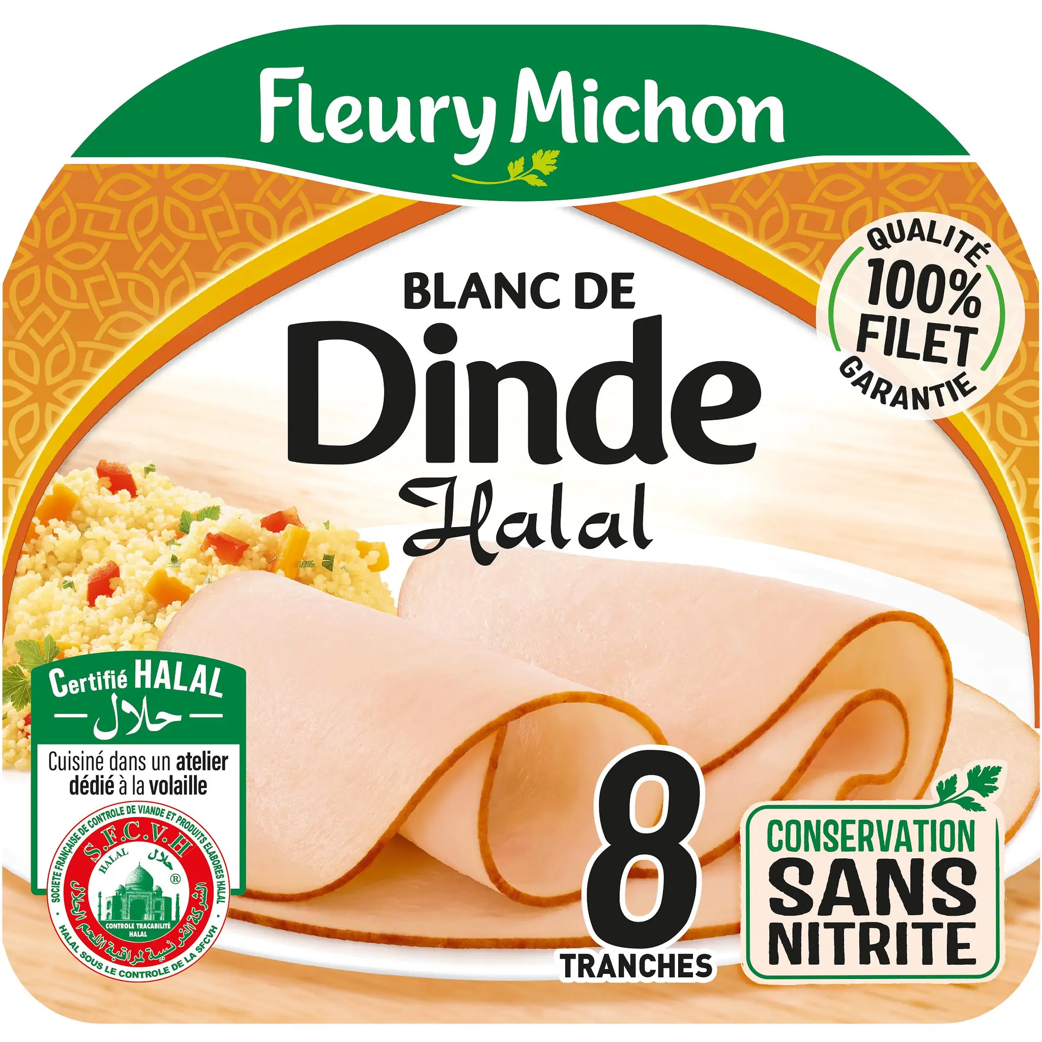 FLEURY MICHON Blanc de dinde halal sans nitrite