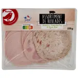 AUCHAN Assortiment roulades jambon, fines herbes et Lyon fines