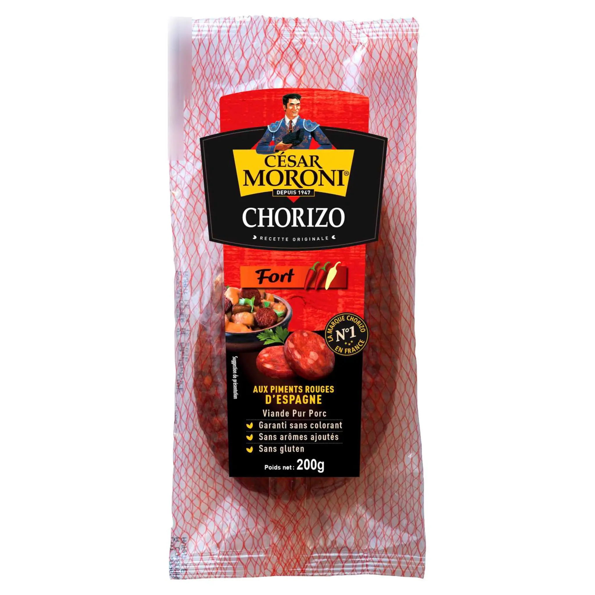 CESAR MORONI Chorizo fort pur porc