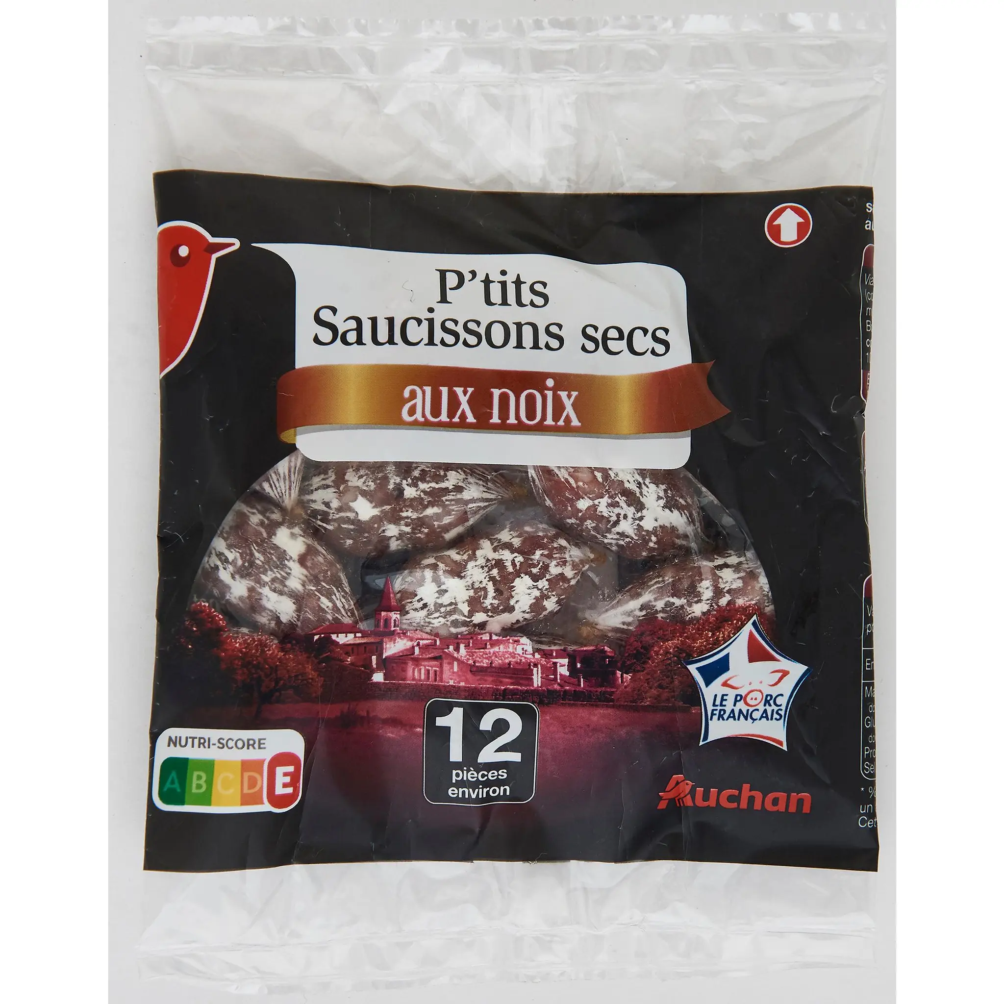 AUCHAN Petits saucissons aux noix
