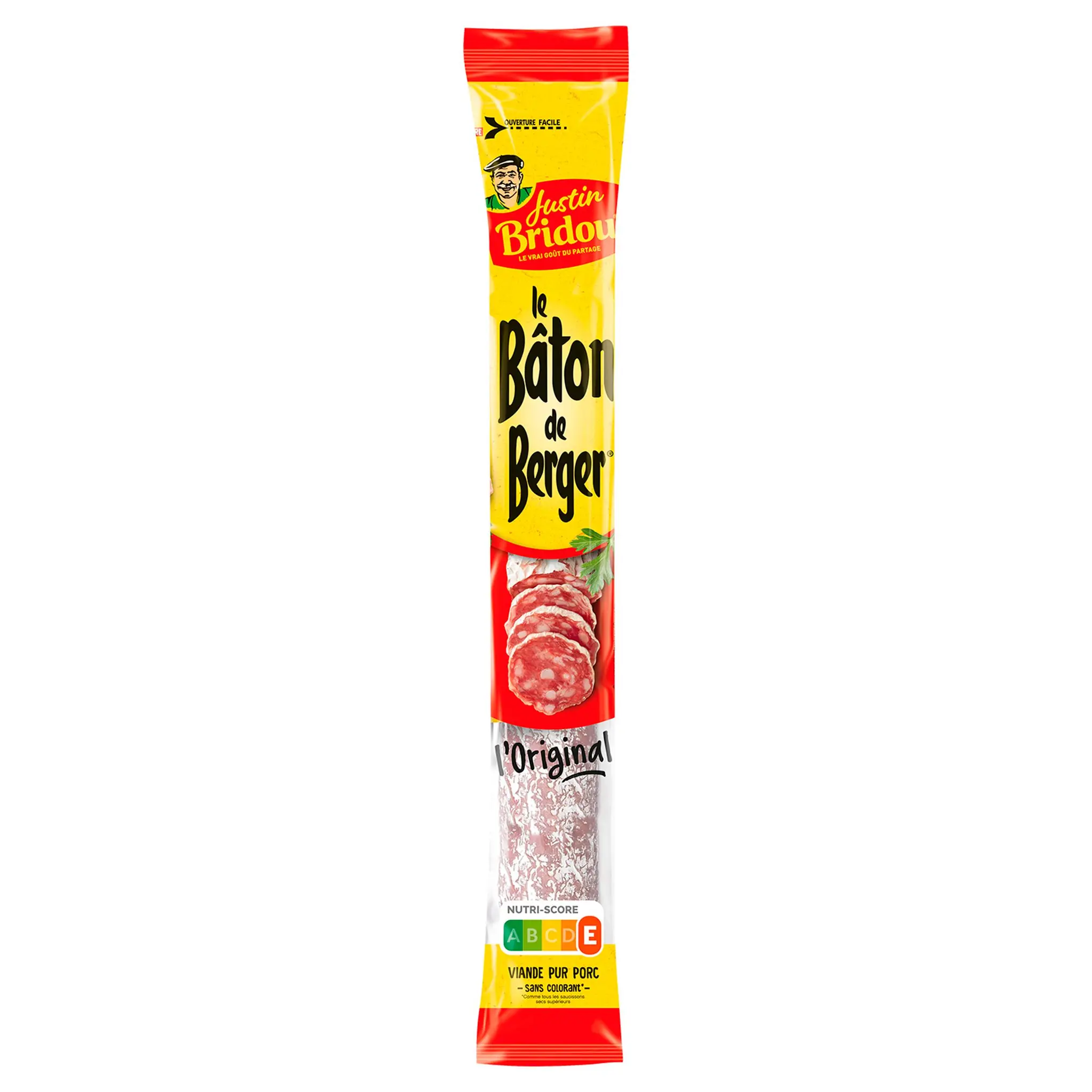 JUSTIN BRIDOU Bâton de berger saucisson sec pur porc