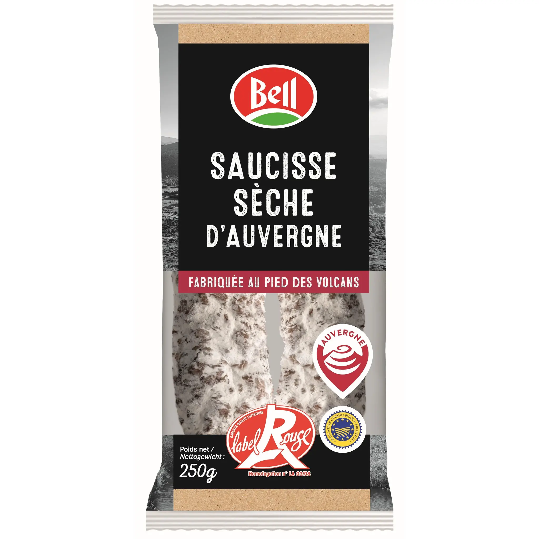 BELL Saucisse sèche d'Auvergne Label Rouge IGP