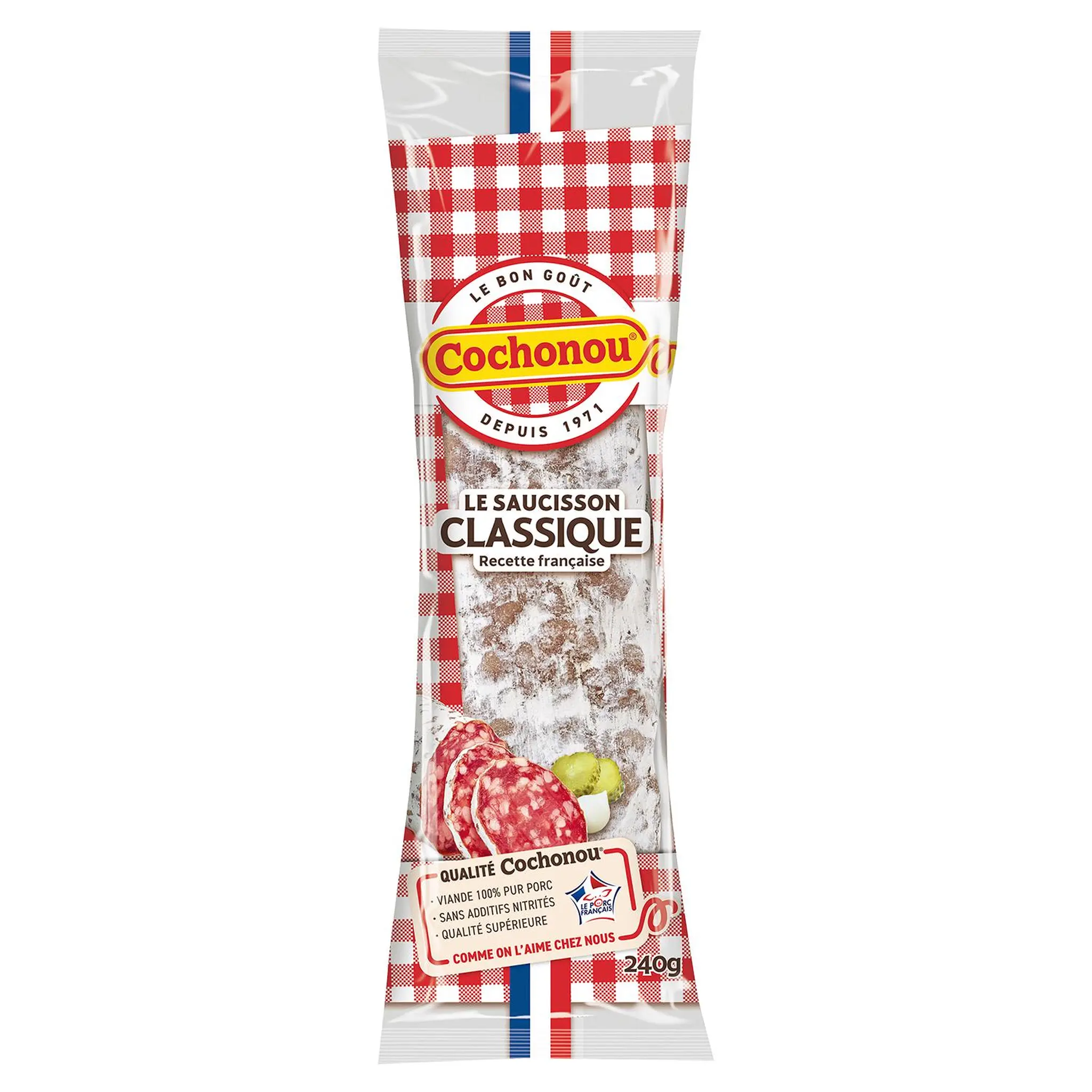 COCHONOU Saucisson sec classique pur porc