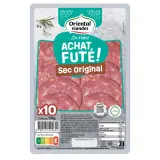 ORIENTAL VIANDES Saucisson sec tranché halal l'Original