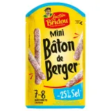 JUSTIN BRIDOU Mini bâton de berger saucisson sec sel réduit