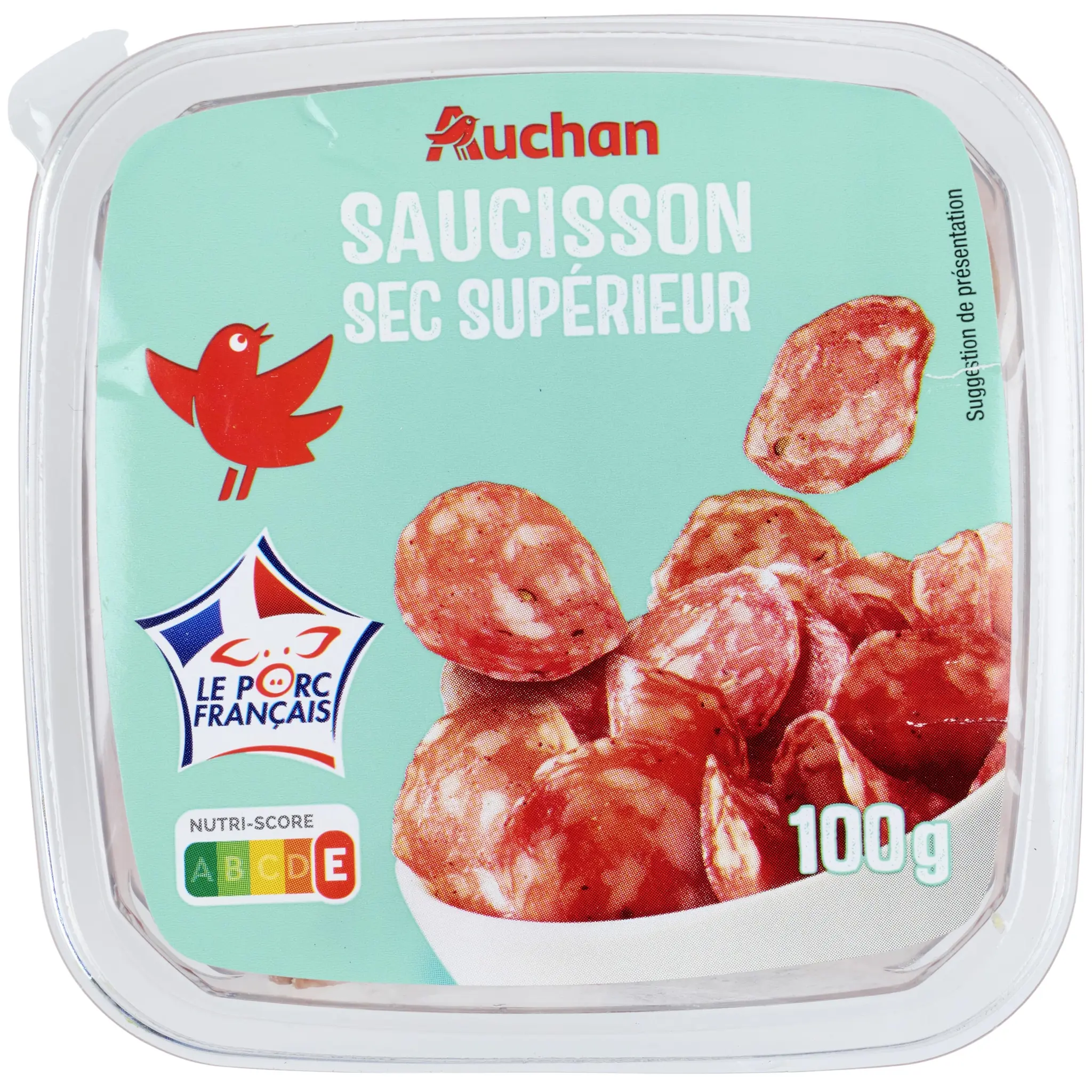 AUCHAN Saucisson sec supérieur bol