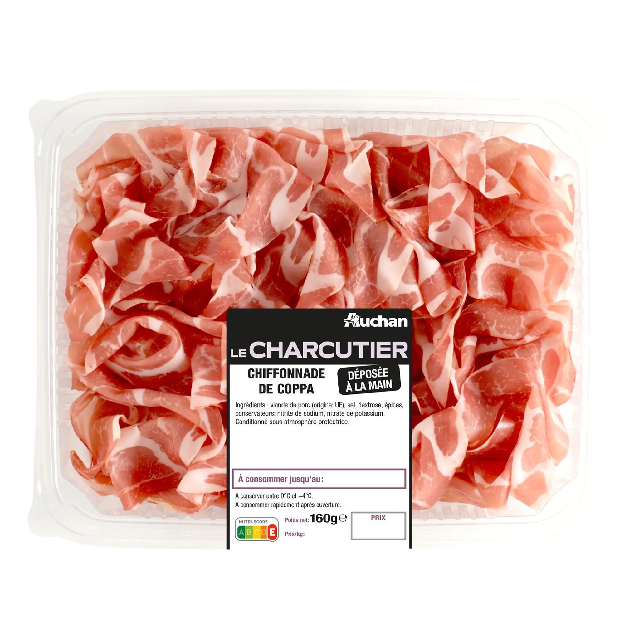 AUCHAN LE CHARCUTIER Chiffonnade de Coppa