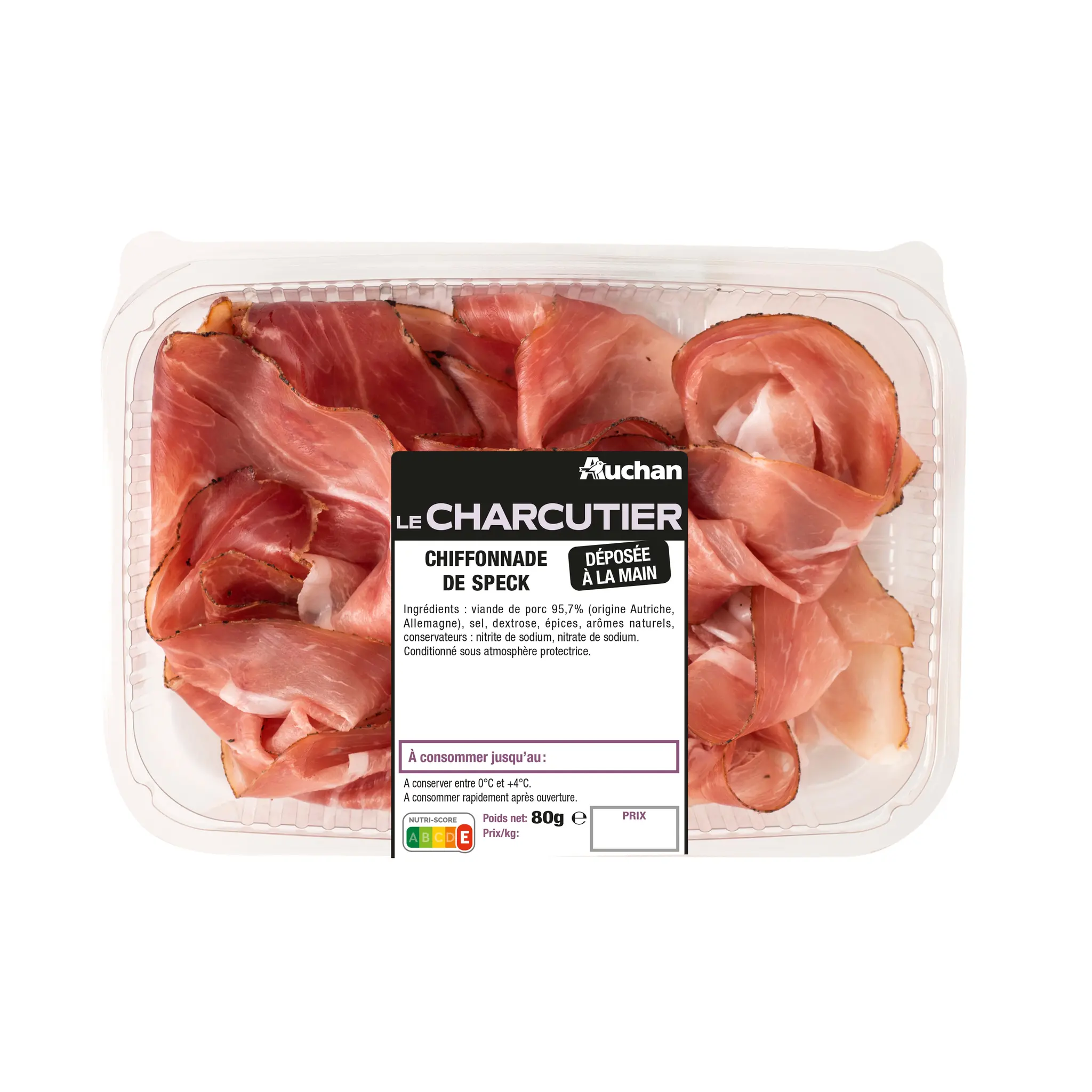 AUCHAN LE CHARCUTIER Chiffonnade de speck