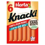 HERTA Knacki sel réduit et conservation sans nitrite