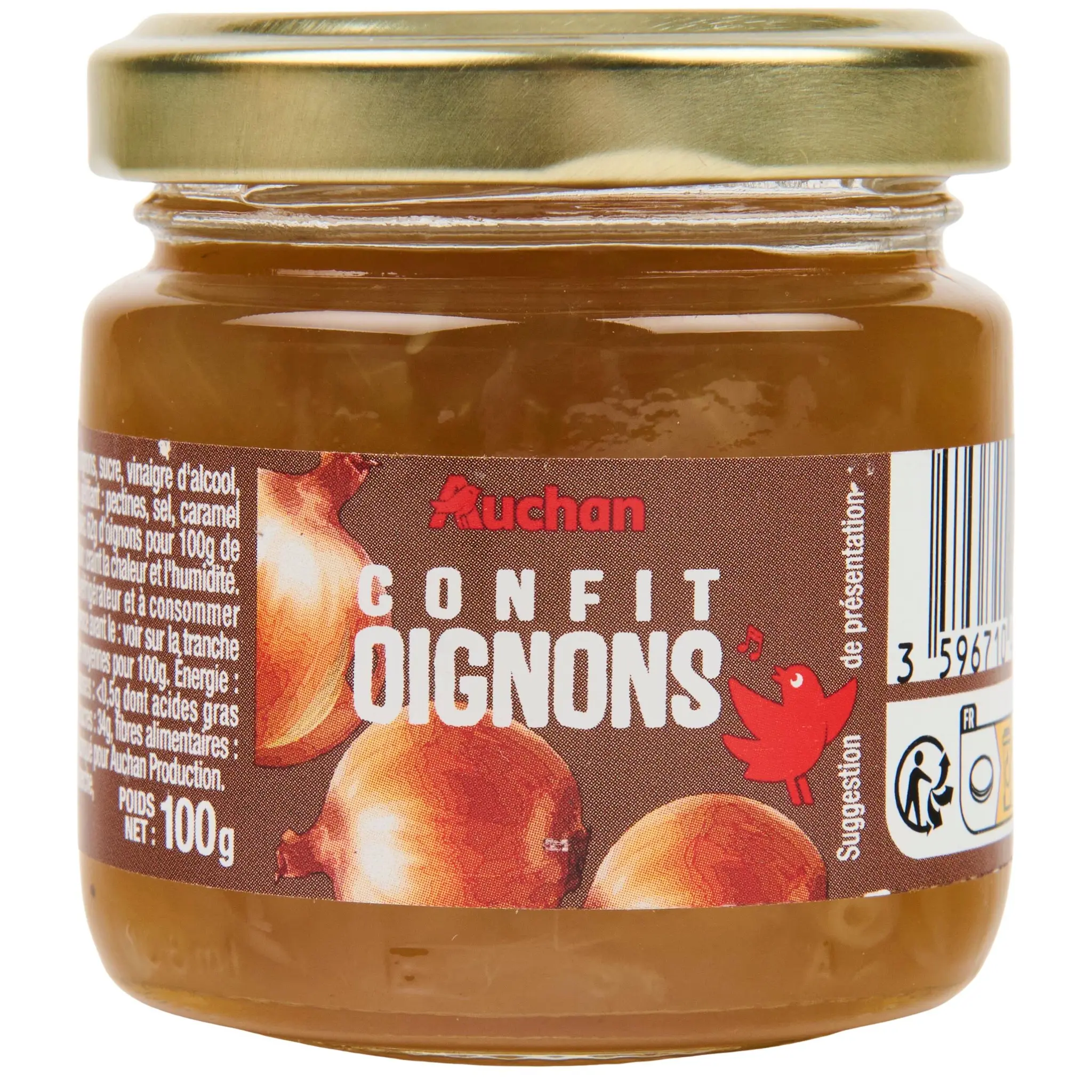 AUCHAN Confit d'oignons