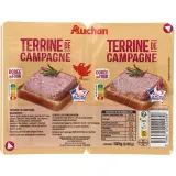 AUCHAN Terrine de campagne de qualité supérieure