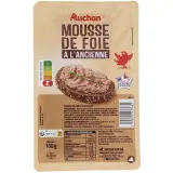 AUCHAN Mousse de foie à l'ancienne
