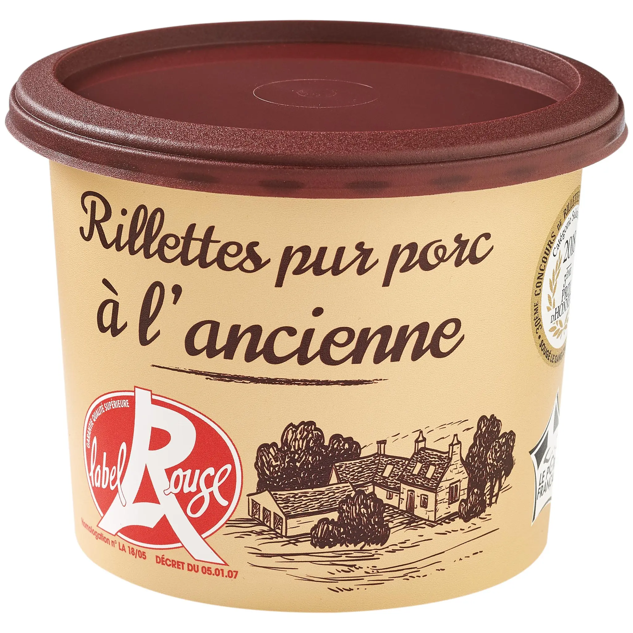 BAHIER Rillettes pur porc à l'ancienne Label Rouge