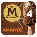 MAGNUM Bâtonnets glacés vanille chocolat et amandes