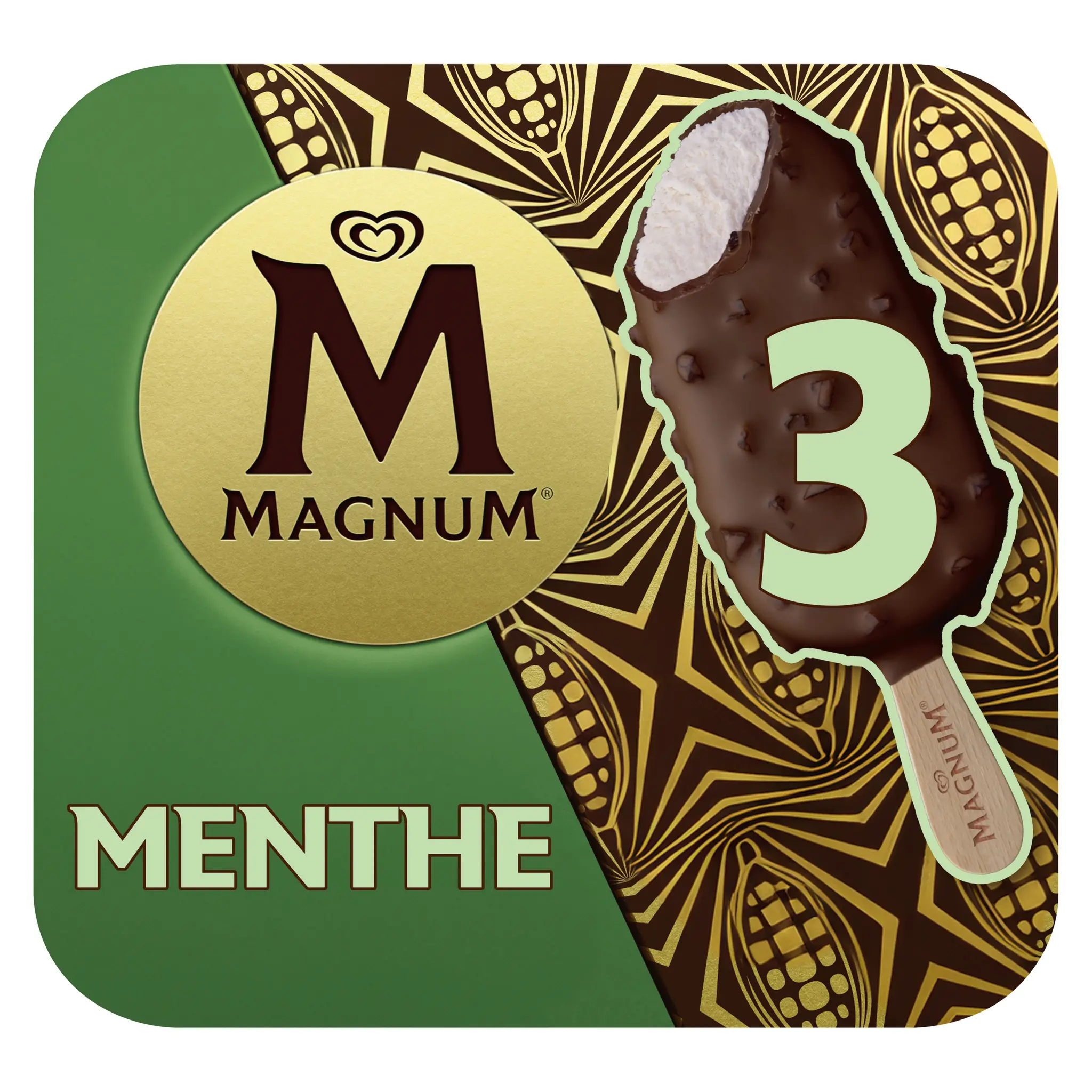 MAGNUM Bâtonnets glacés menthe chocolat